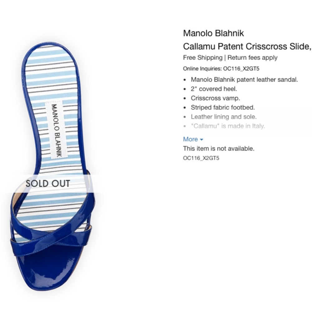 SOLD - Manolo Blahnik sandals - Picture 8 of 11